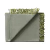 Silkeborg Uldspinderi Secret Plaid, lime/moss fra> Puder Og Plaider