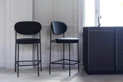 Verpan Serie 430 barstol, sort af Verner Panton><noscript><img width=
