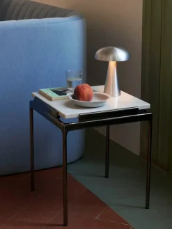 &Tradition Sett LN11 Sidebord, smoked glass/chrome fra><noscript><img width=