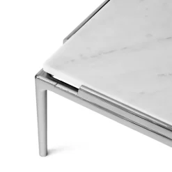 &Tradition Sett LN12 Sofabord, bianco carrara marble/chrome fra><noscript><img width=