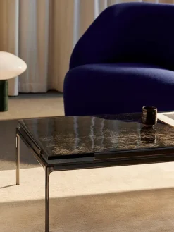 &Tradition Sett LN12 Sofabord, verde guatemala marble/chrome fra><noscript><img width=