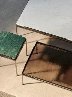 &Tradition Sett LN12 Sofabord, verde guatemala marble/chrome fra><noscript><img width=