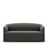 New Works Shore Sofa 2 Seater Extended Base, lava rock fra> Sofaer