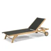 Fritz Hansen Skagerak Columbus Liggestol, sort fra> Solvogne/Liggestole
