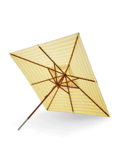 Fritz Hansen Skagerak Messina Parasol 300, Light Apricot/Green Stripes fra> Parasoller