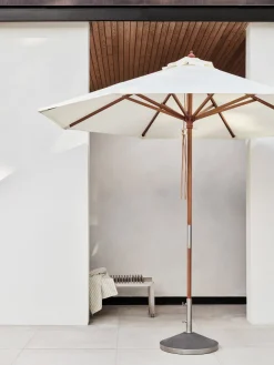 Fritz Hansen Skagerak Messina Parasol Ø300, Lemon/Sand Stripes fra><noscript><img width=