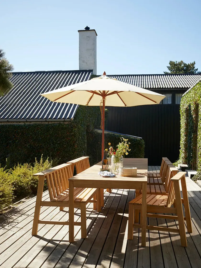 Fritz Hansen Skagerak Plank Bord 160 cm fra> Haveborde