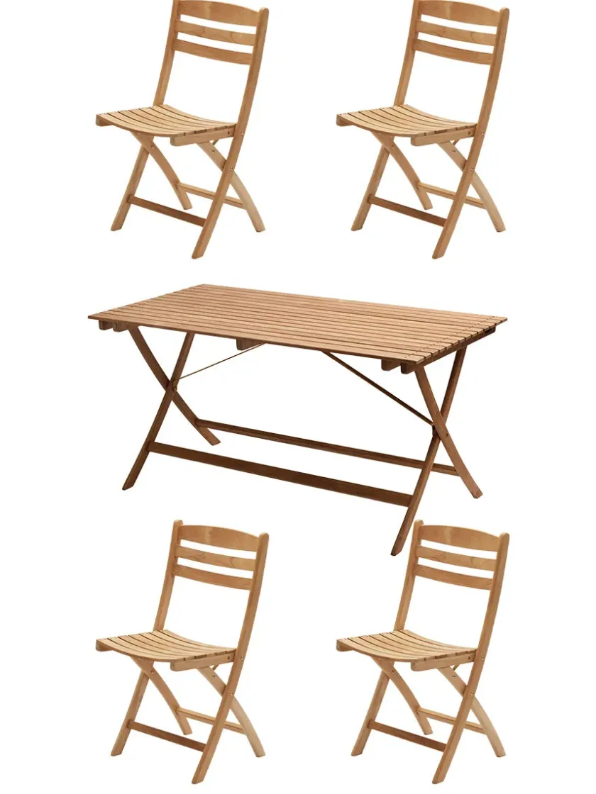 Fritz Hansen Skagerak Selandia Sæt, 2 armstole og Ø 94 bord fra> Havemøbelsæt