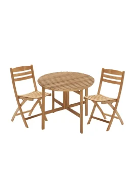 Fritz Hansen Skagerak Selandia Sæt, 2 stole og bord 75 fra><noscript><img width=