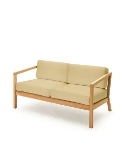 Fritz Hansen Skagerak Virkelyst 2 pers. Sofa, Honey Yellow fra> Udendørs Loungemøbler