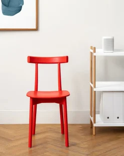 Nine Skinny wooden chair, ash/blue fra><noscript><img width=