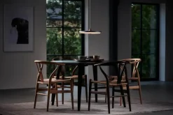 Le Klint Soleil pendel small, røget eg, papir skærm fra><noscript><img width=