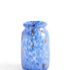 HAY Splash Vase, Roll neck blue fra> Vaser