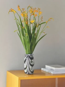 HAY Splash Vase Roll Neck X-Small, coffee and white fra> Vaser