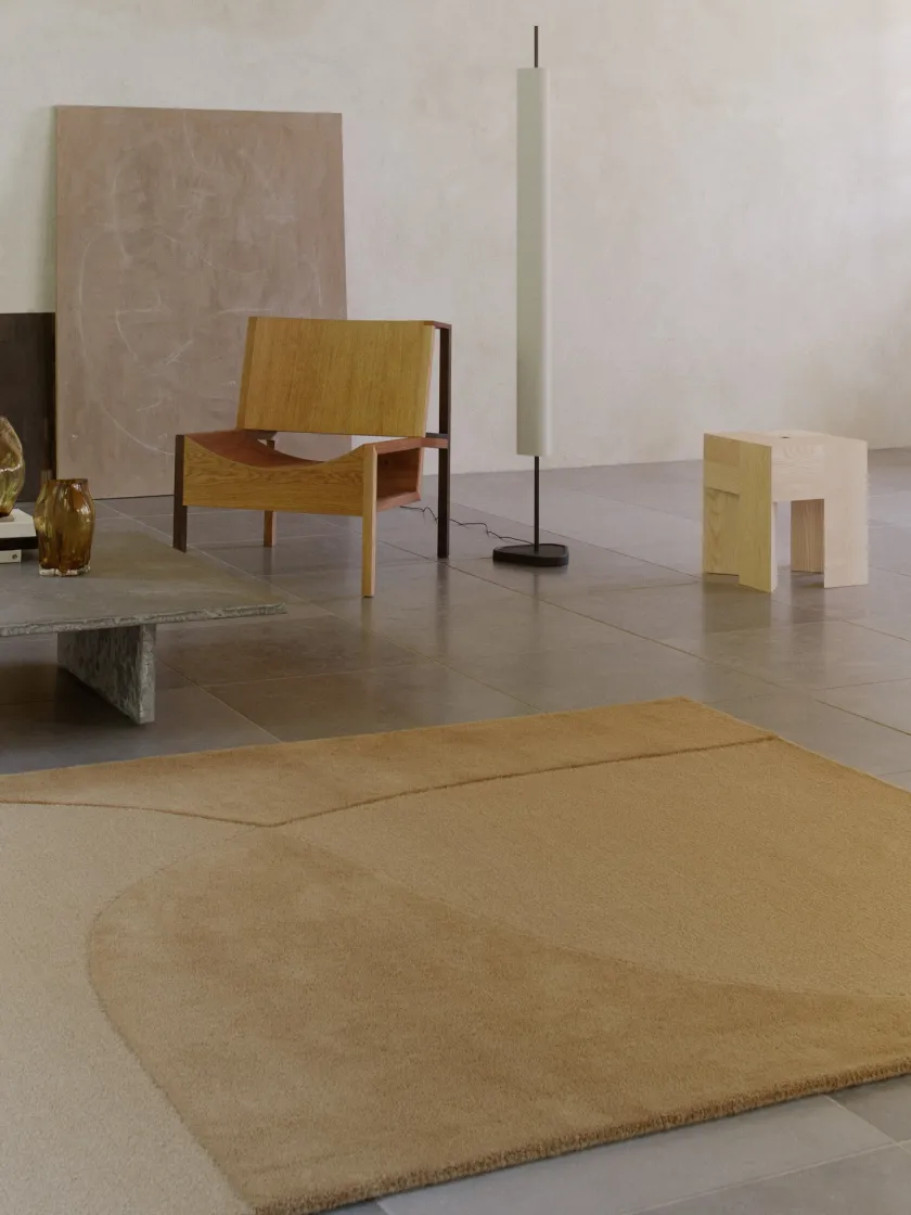 Linie Design Split Plains Tæppe, White fra> Gulvtæpper