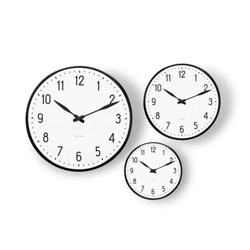 Arne Jacobsen Clocks Station vægur af Arne Jacobsen (Ø: 48)> Gaver Til Ham|Vægure