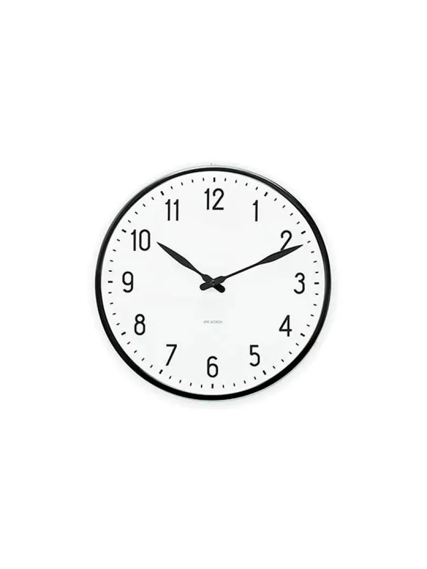 Arne Jacobsen Clocks Station vægur af Arne Jacobsen (Ø: 16)> Gaver Til Ham|Vægure