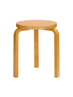 Artek Stool 60, honey stained birk fra> Skamler