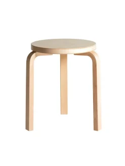 Artek Stool 60, walnut stained fra><noscript><img width=