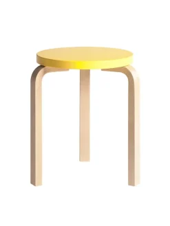 Artek Stool 60, walnut stained fra><noscript><img width=