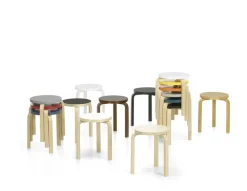 Artek Stool 60, zebra fabric fra><noscript><img width=