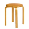 Artek Stool E60, honey stained birk fra> Skamler