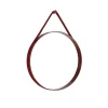 HAY Strap Mirror No 2 Ø50 Red - Spejl fra> Spejle