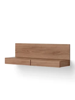 New Works Tana Wall Mounted Media Module, black stained oak fra><noscript><img width=
