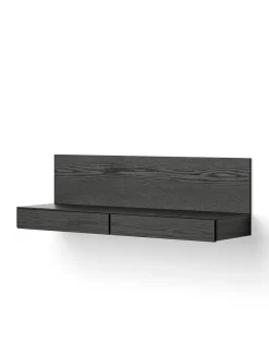 New Works Tana Wall Mounted Media Module, walnut fra><noscript><img width=