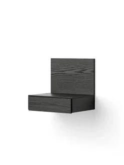 New Works Tana Wall Mounted Nightstand, black stained oak fra><noscript><img width=