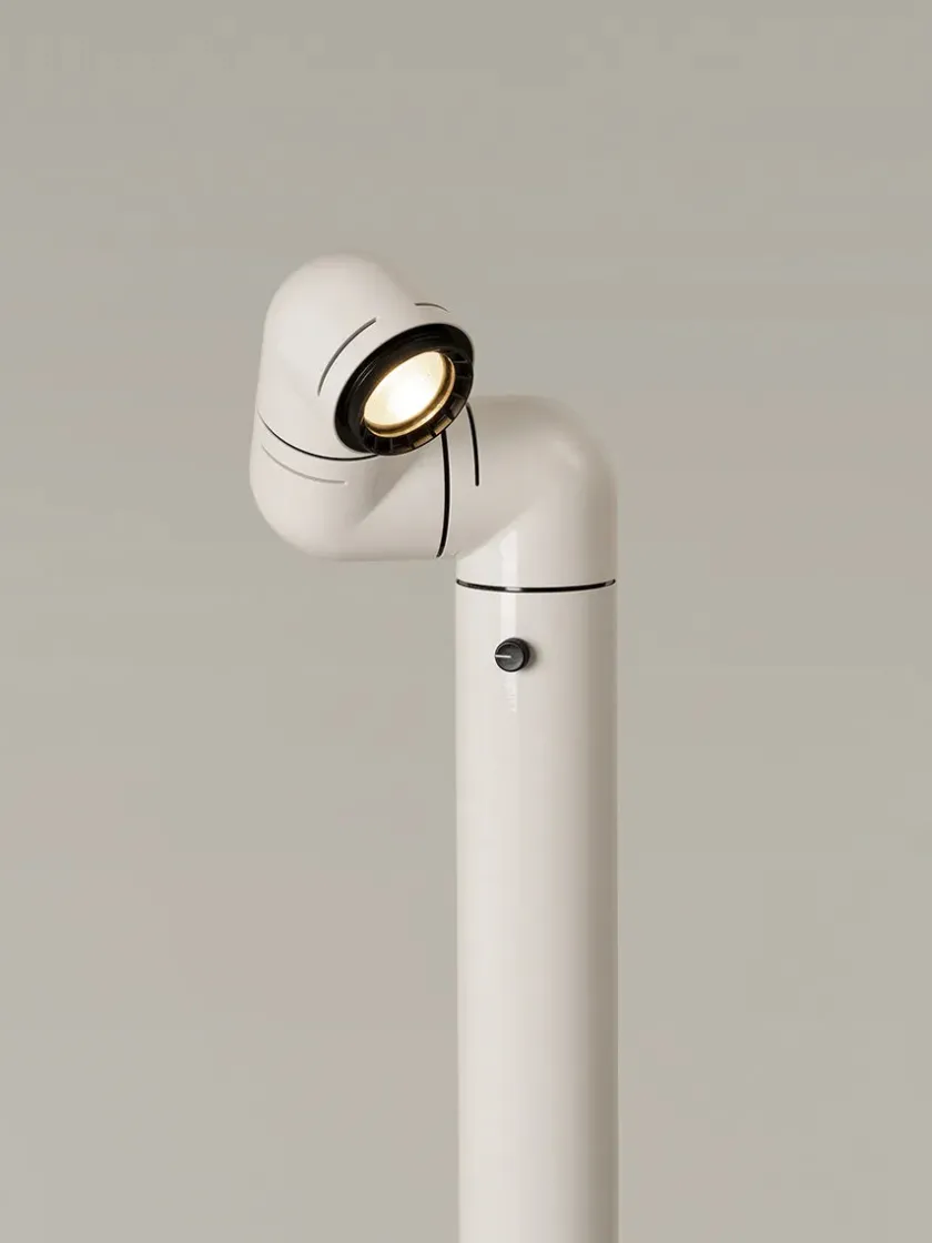 Santa & Cole Tatu Alta Gulvlampe, white grey fra Santa and Cole> Gulvlamper|Spots