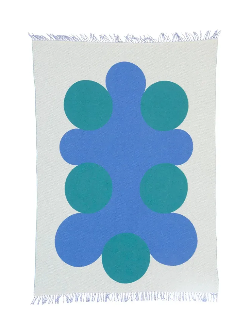 raawii Teenagers from Mars Plaid, white/blue/leaf fra> Puder Og Plaider