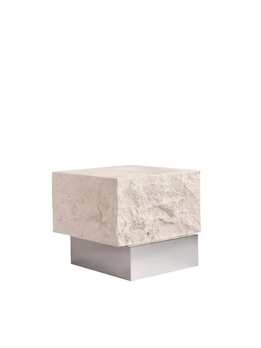 101 Copenhagen Temple Coffee Table Low, limestone fra> Sideborde Og Små Borde