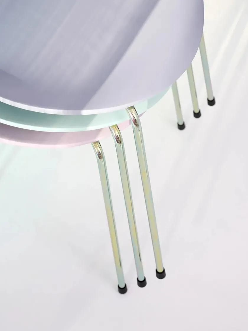 Fritz Hansen 70th Anniversary Edition 3107 Spisebordsstol, 7:14 AM Pink af Arne Jacobsen> Spisebordsstole