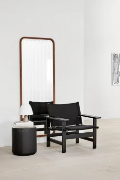 Fredericia Furniture The Canvas Chair, sortlakeret eg sort canvas af Børge Mogensen> Loungestole|Lænestole