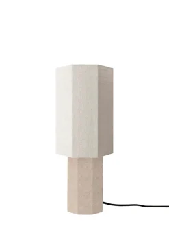 Louise Roe The Eight Over Eight Lamp Small, beige travertine fra><noscript><img width=