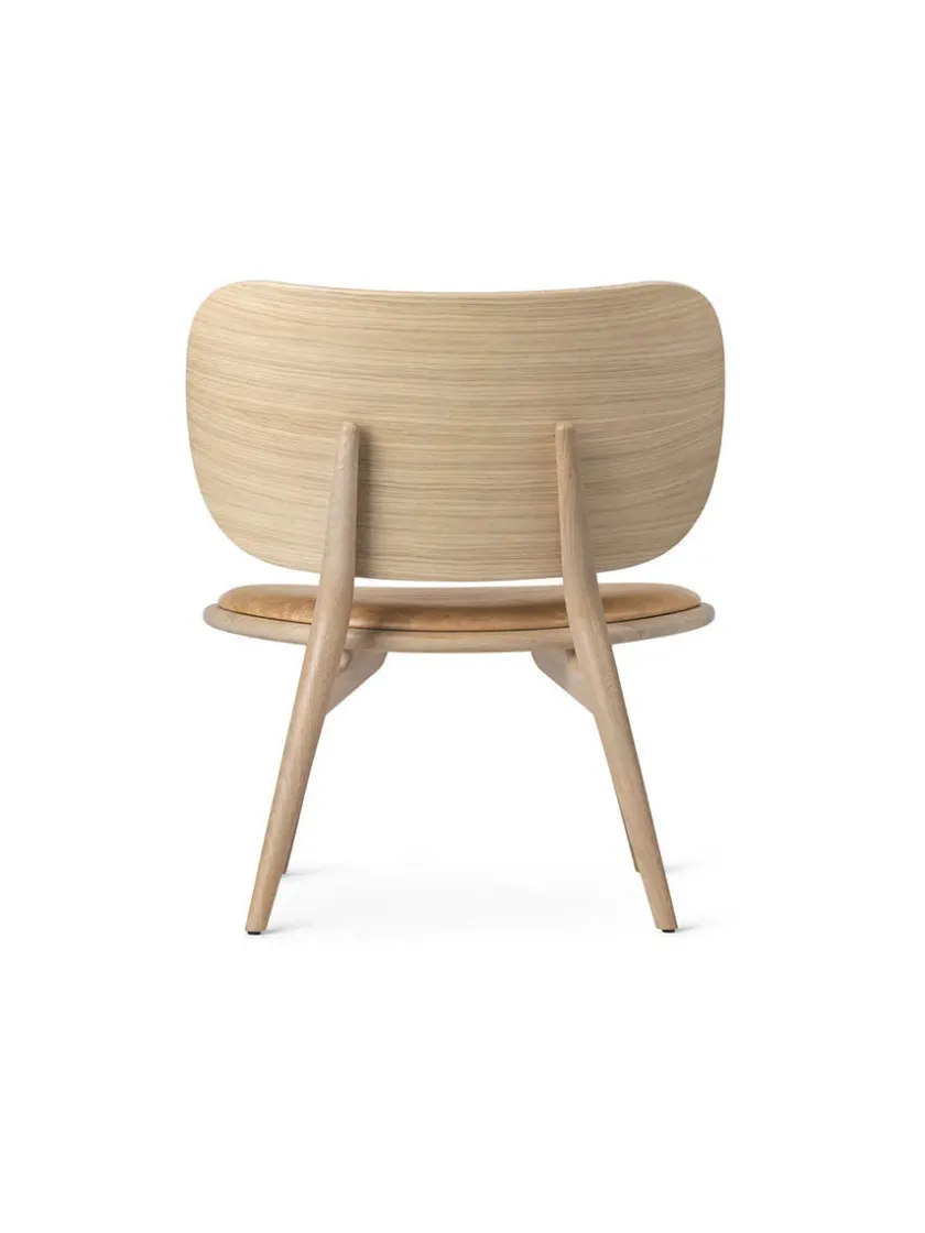 Mater The Lounge Chair, sort bøg med sort læder fra> Loungestole|Lænestole