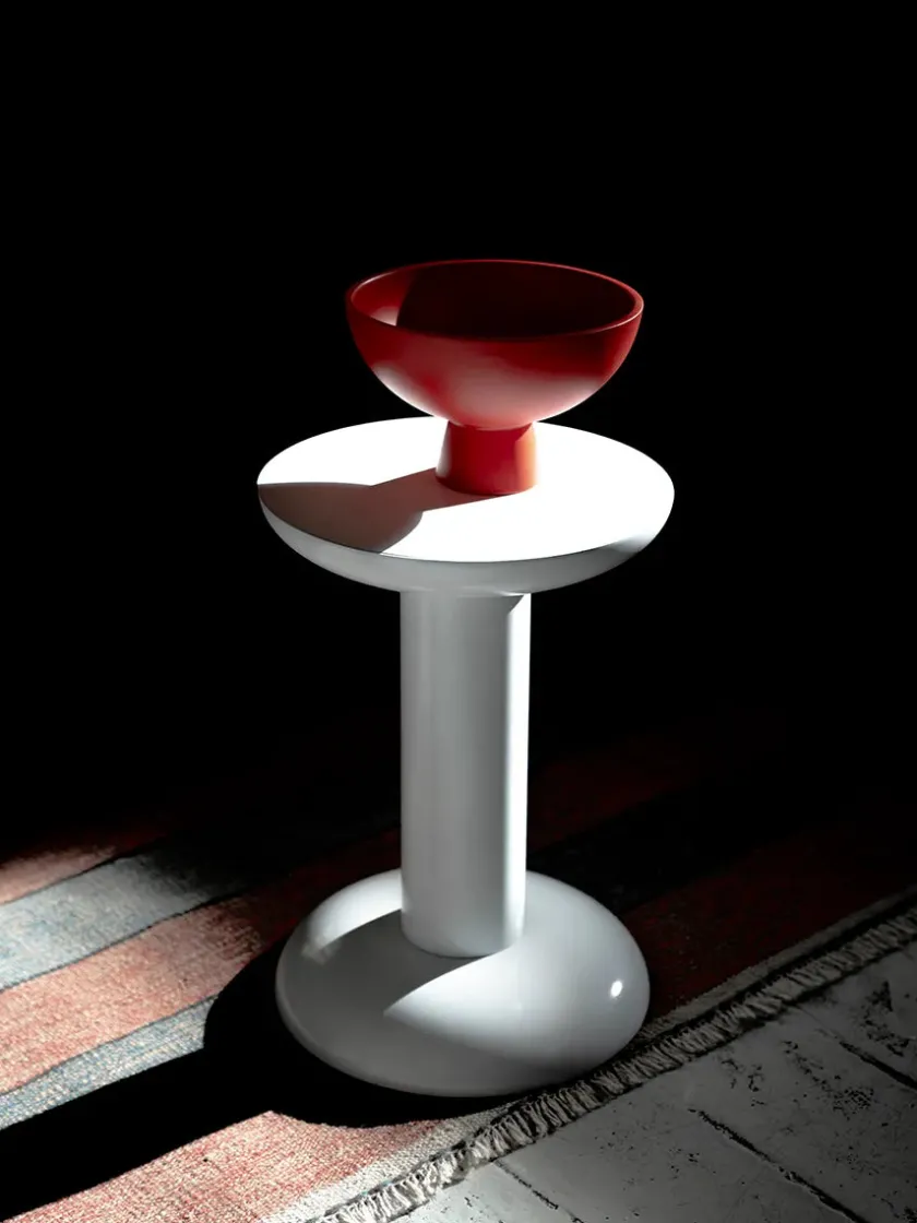 raawii Thing Sidebord/Skammel, carmine red fra> Skamler