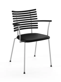 Naver Collection Tiger Armstol, sort læder fra><noscript><img width=