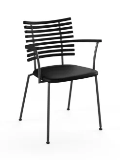 Naver Collection Tiger Armstol, sort læder fra><noscript><img width=