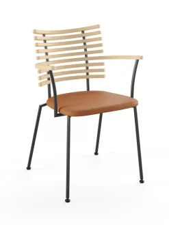 Naver Collection Tiger Armstol, sort læder fra><noscript><img width=