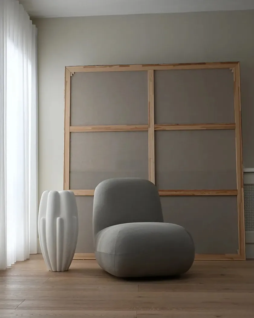 101 Copenhagen Toe Chair Flat, taupe fra> Lænestole