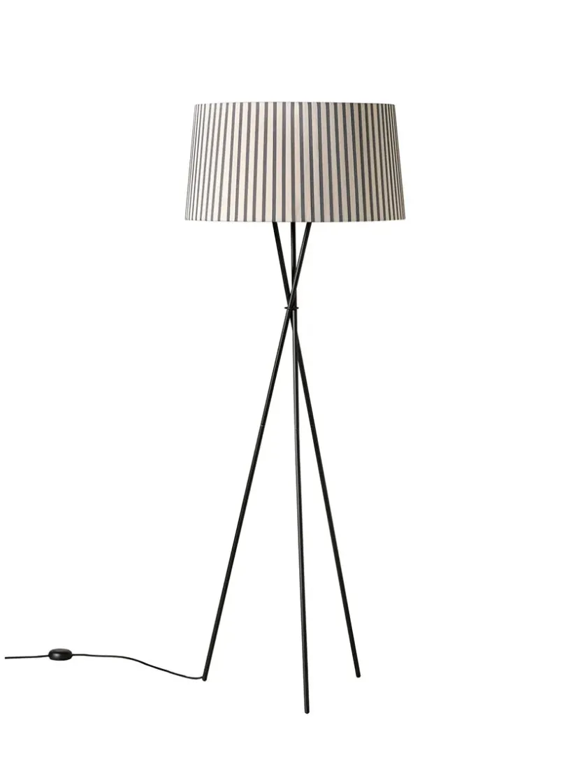 Santa & Cole Tripode Gulvlampe fra Santa and Cole, bretona stripe (G5)> Gulvlamper|Spots