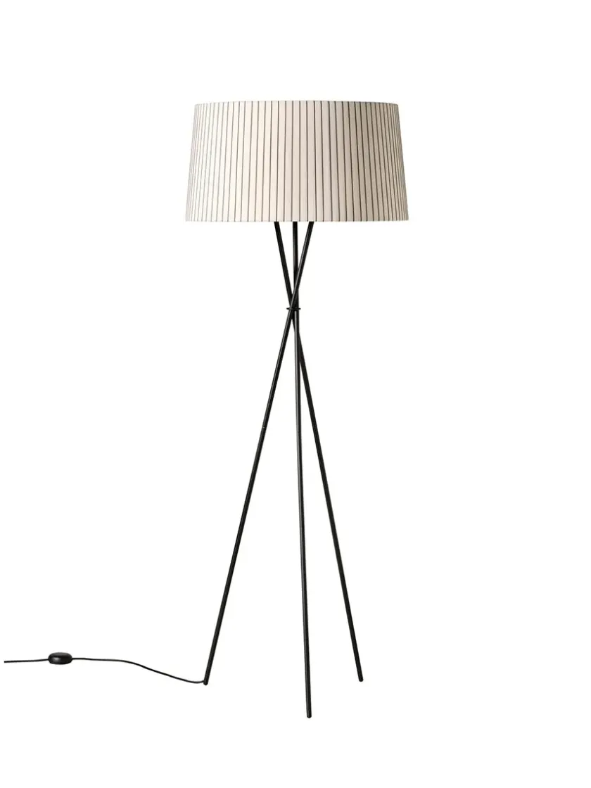 Santa & Cole Tripode Gulvlampe fra Santa and Cole, sort (G5)> Gulvlamper|Spots