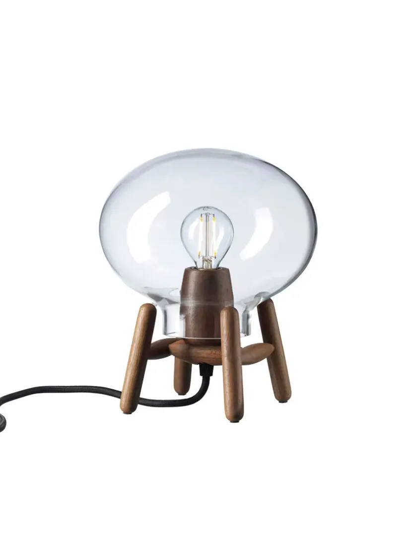 FDB Møbler U6 Mini Hiti Bordlampe, opalt glas/eg fra> Spots