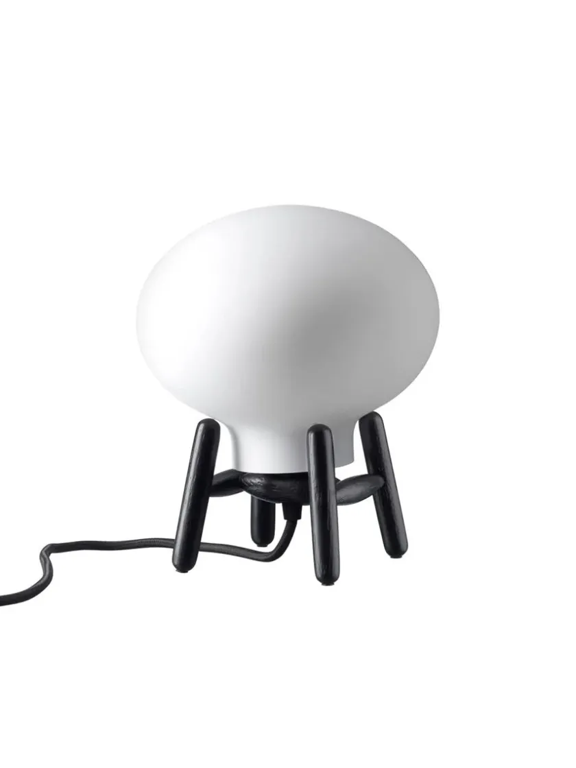 FDB Møbler U6 Mini Hiti Bordlampe, opalt glas/eg fra> Spots