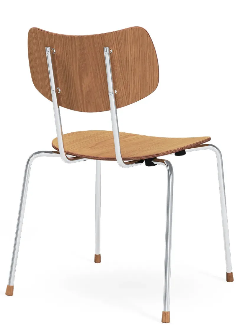 Carl Hansen & Søn Vega Stol, krom stel fra> Spisebordsstole