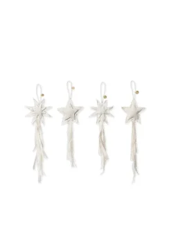 Ferm Living Vela Star Ornaments, sæt á 4 stk. fra> Juletræspynt