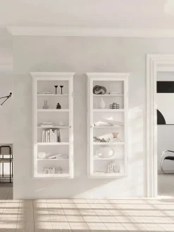 Lindebjerg Design Væghængt Vitrineskab Classic V4, hvid fra><noscript><img width=