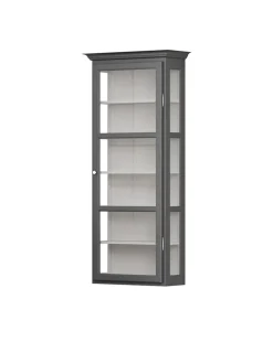 Lindebjerg Design Væghængt Vitrineskab Classic V4, antracit fra><noscript><img width=